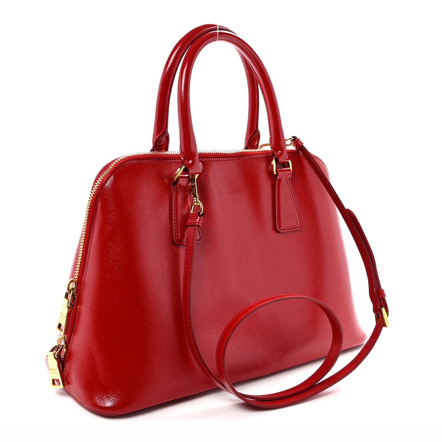 Saffiano Vernice Medium Promenade Tote Rosso