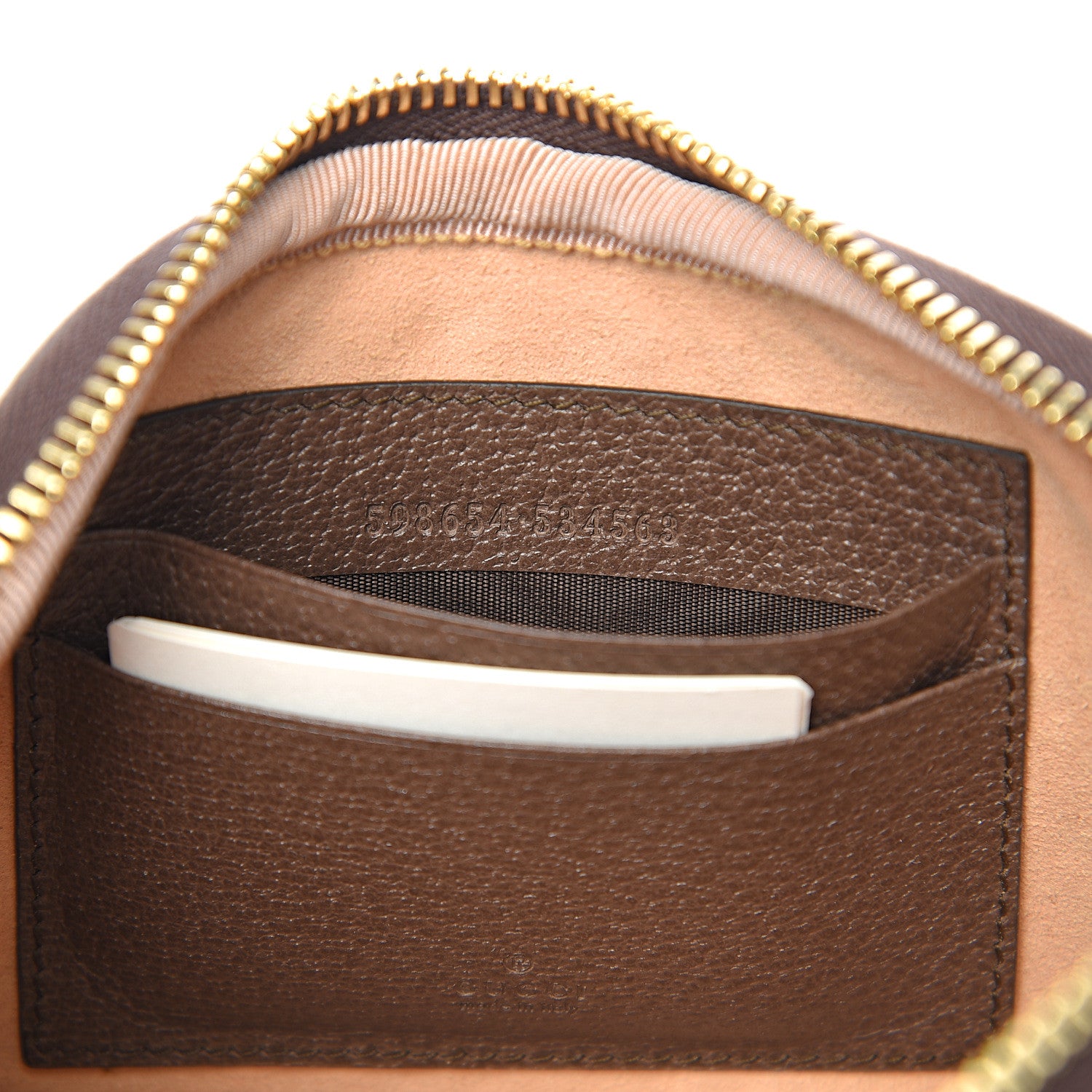 Gucci GG Supreme Monogram Web Ophidia Wristlet Beige New Acero 7 of 7