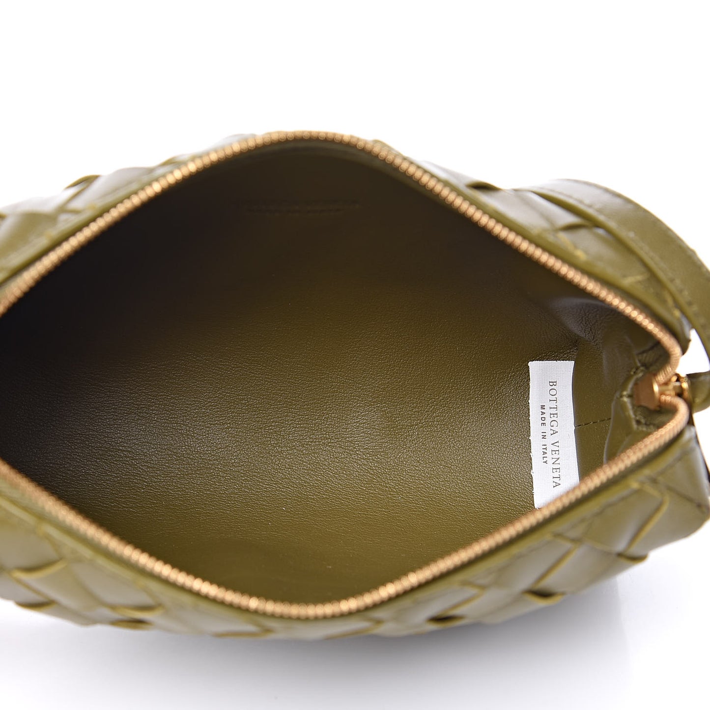 Nappa Intrecciato Mini Crossbody Mud