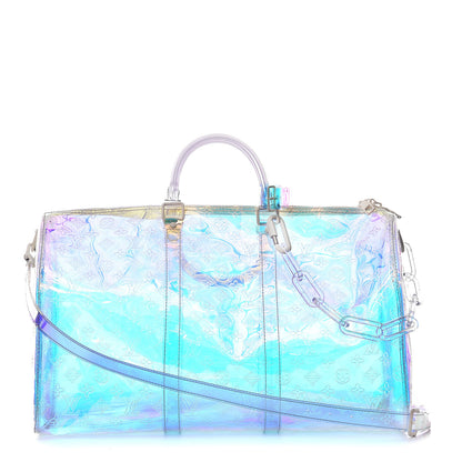 Louis Vuitton PVC Monogram Keepall Bandouliere 50 Iridescent Prism 1 of 8