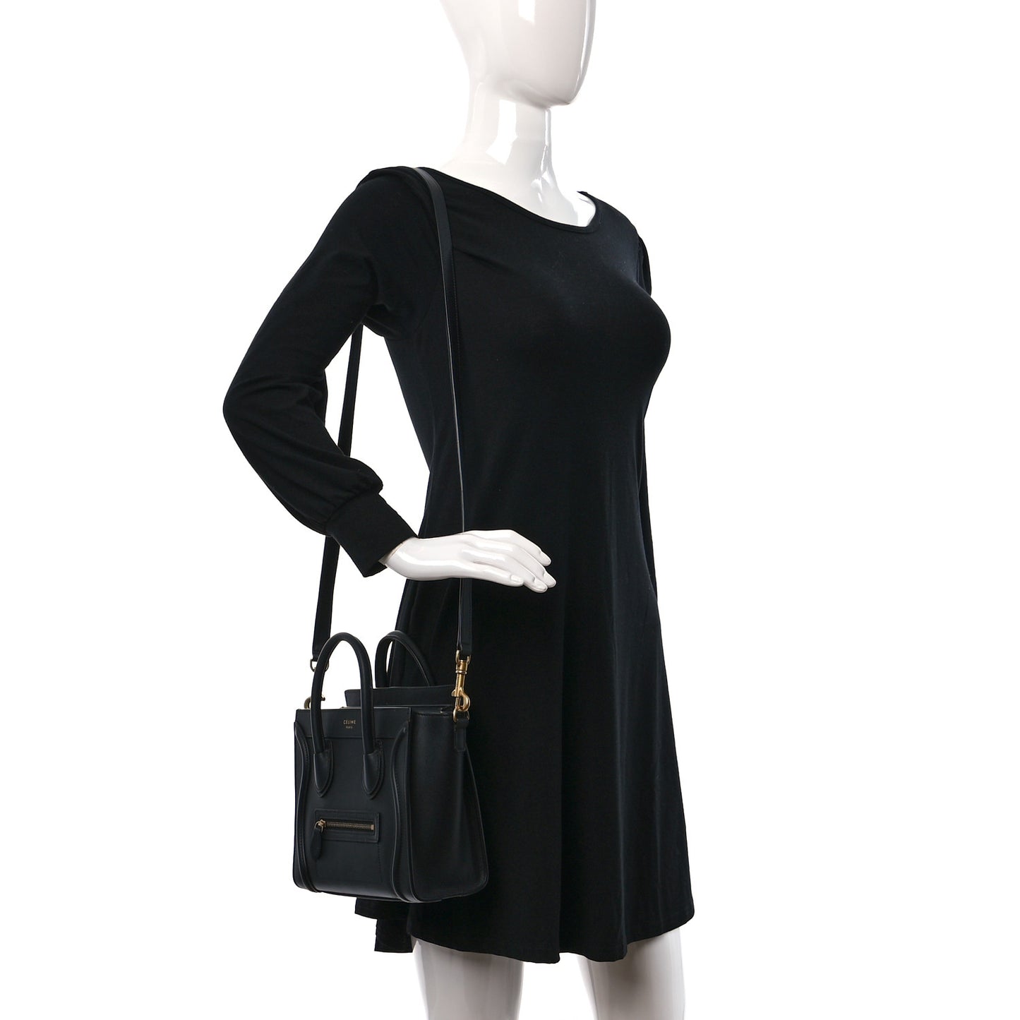 Smooth Calfskin Nano Luggage Black