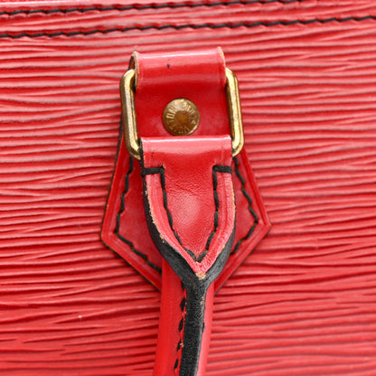 Louis Vuitton Epi Speedy 25 Castillan Red 14 of 19
