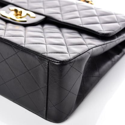 Chanel Lambskin Quilted XL Jumbo Single Flap Black 13 of 16