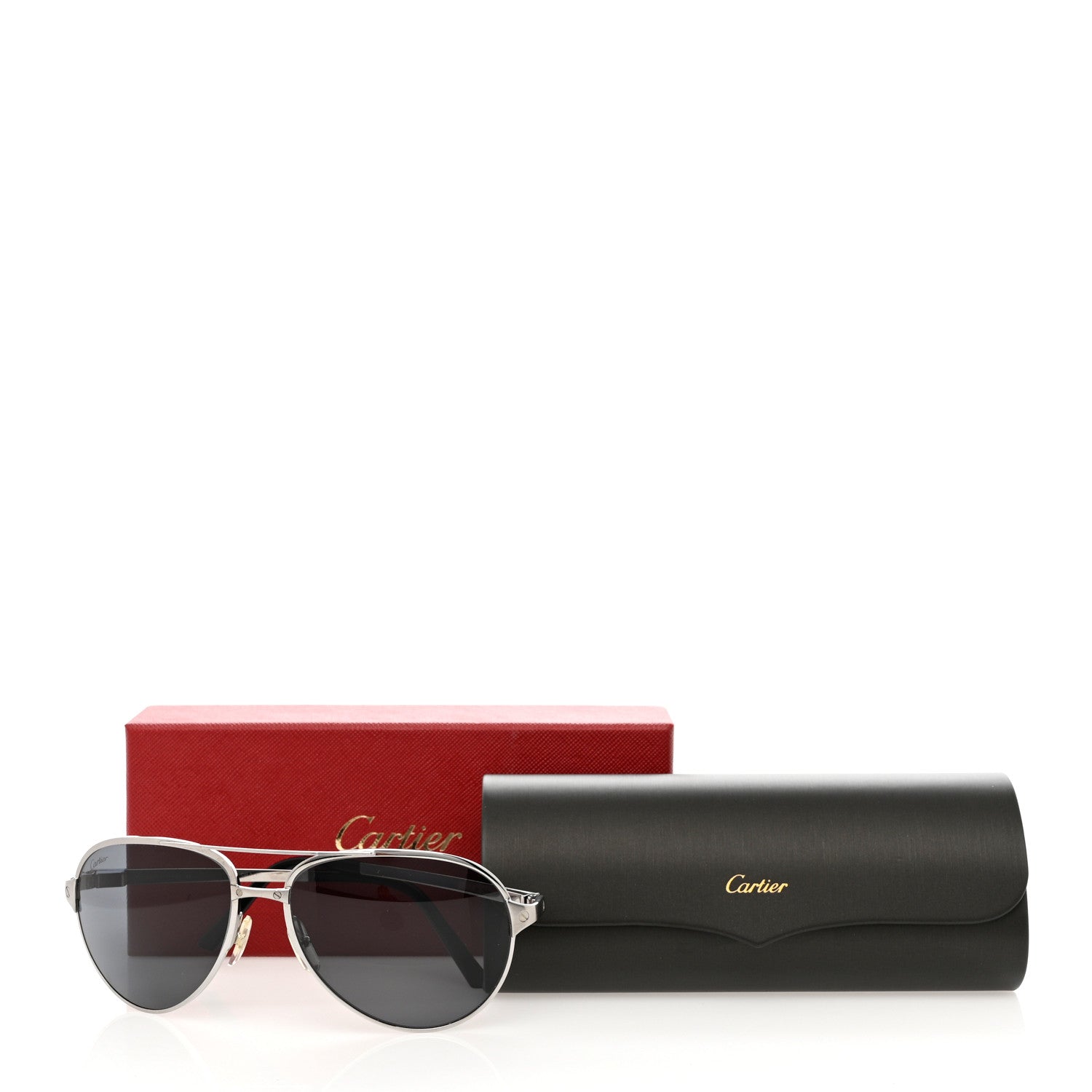 Cartier Santos de Cartier Sunglasses CT0034S Black 8 of 8