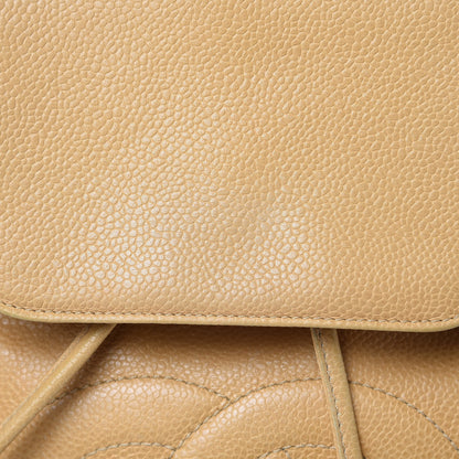 Chanel Caviar CC Sling Backpack Beige 12 of 12