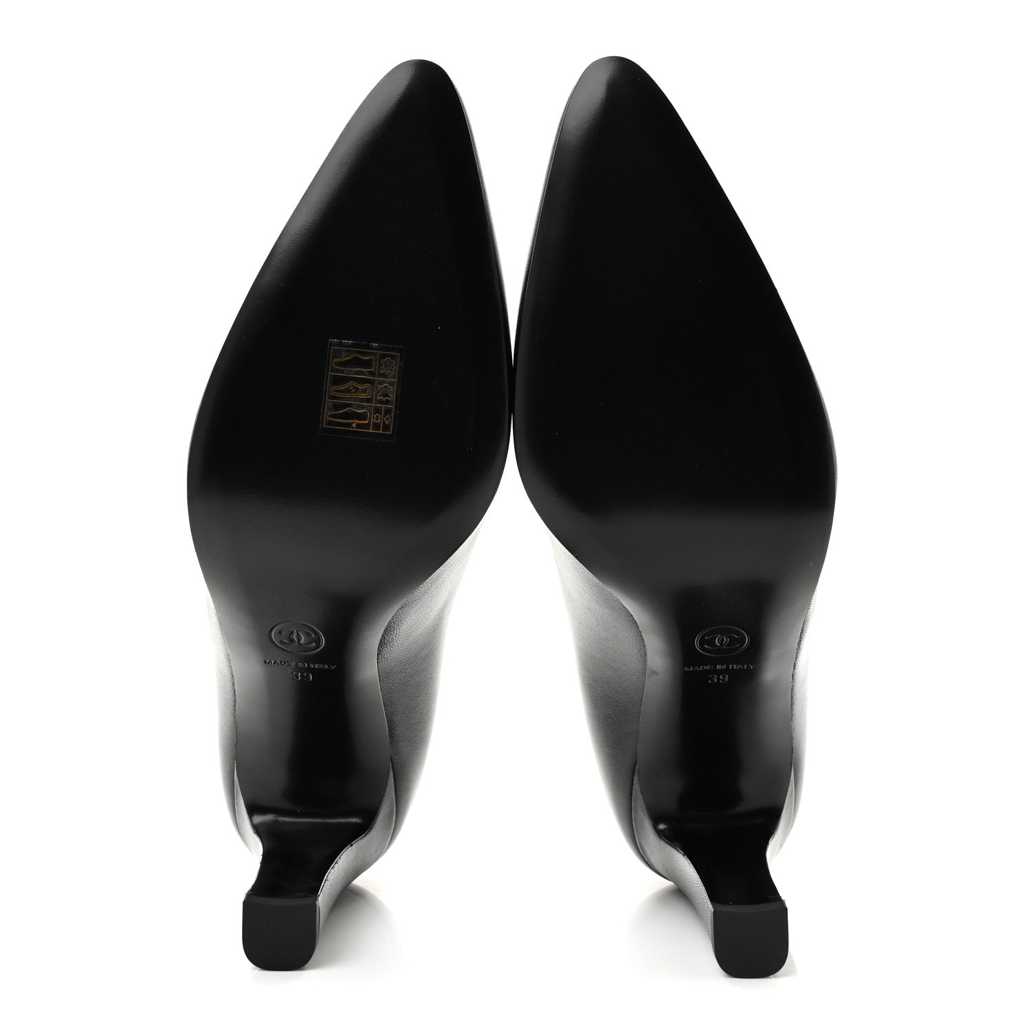 Chanel Lambskin Pumps 39 Black 6 of 10
