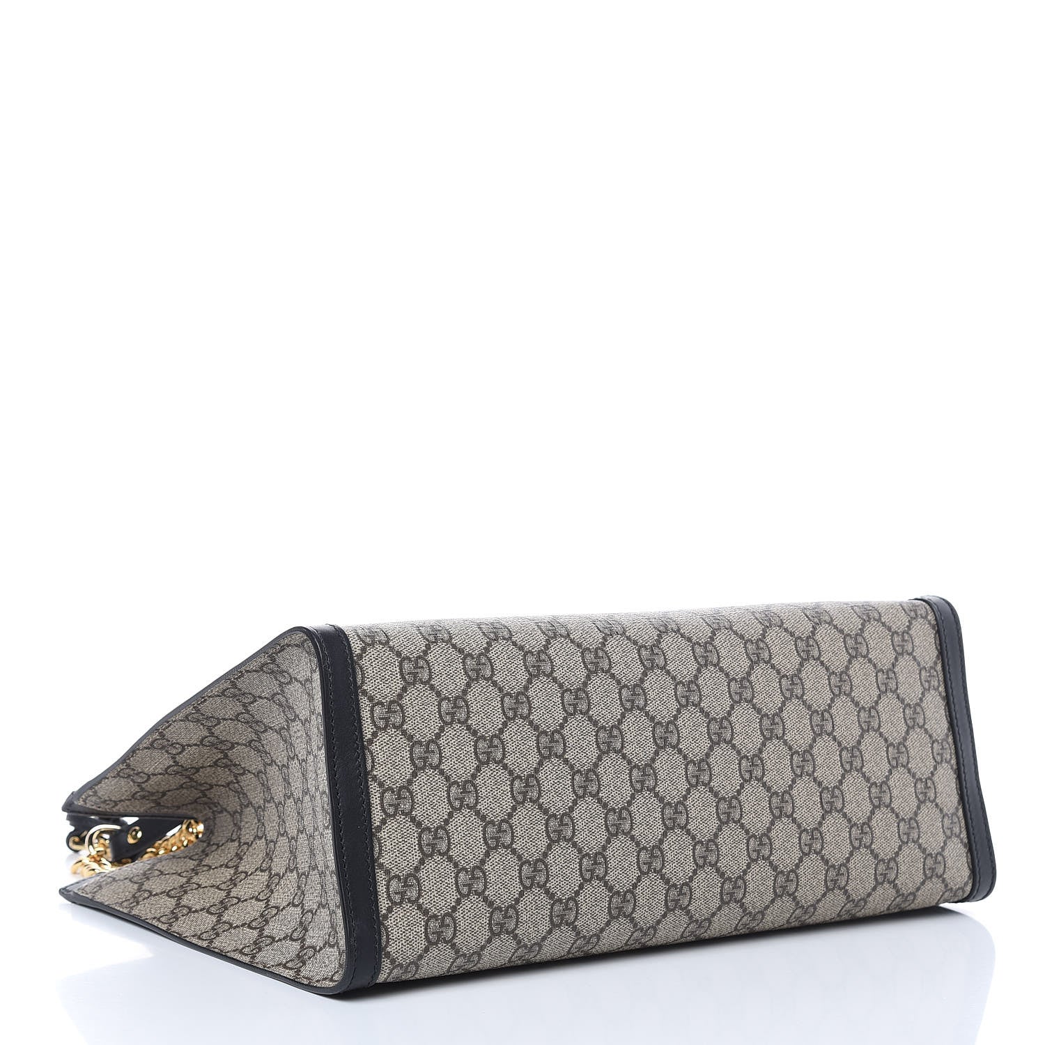 Gucci GG Supreme Monogram Medium Padlock Tote Black 4 of 9