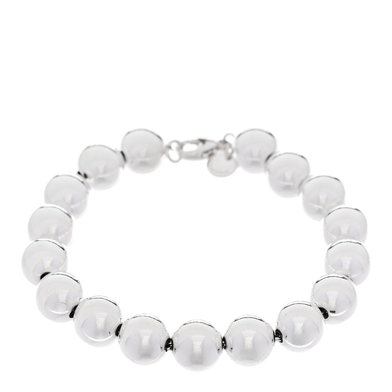 Tiffany Sterling Silver 10mm HardWear Ball Bracelet 1 of 4