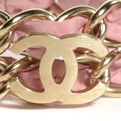 Chanel Metal CC Chain Bracelet Pink 3 of 5