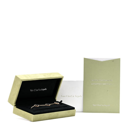 Van Cleef & Arpels 18K Yellow Gold Black Onyx 5 Motifs Vintage Alhambra Bracelet 6 of 6