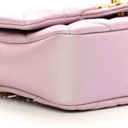 Chanel Iridescent Caviar Quilted Mini My Perfect Flap Pink 9 of 11