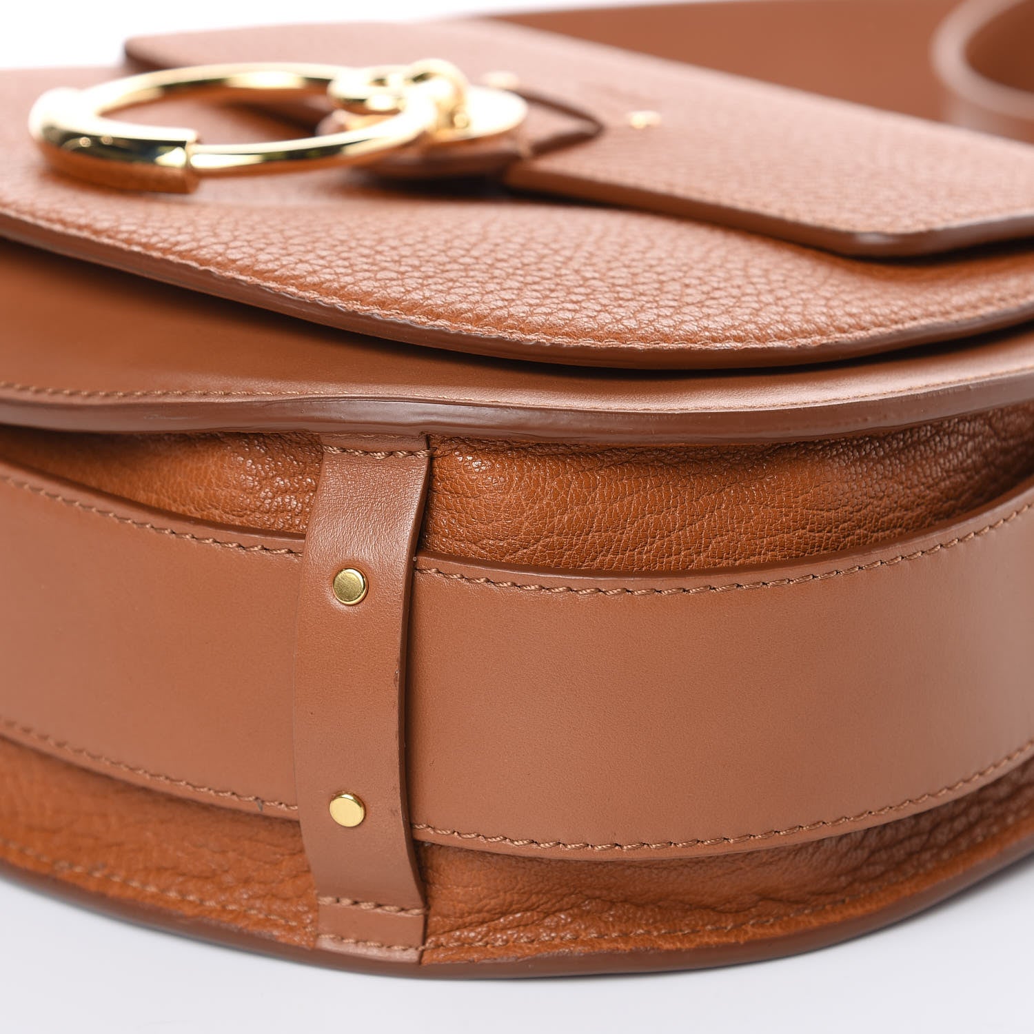 Chloe Grained Calfskin Large Tess Bag Caramel 8 of 8