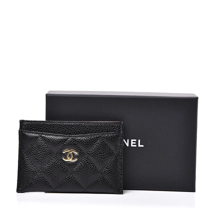 Chanel Caviar Quilted Card Holder Black 8 of 8