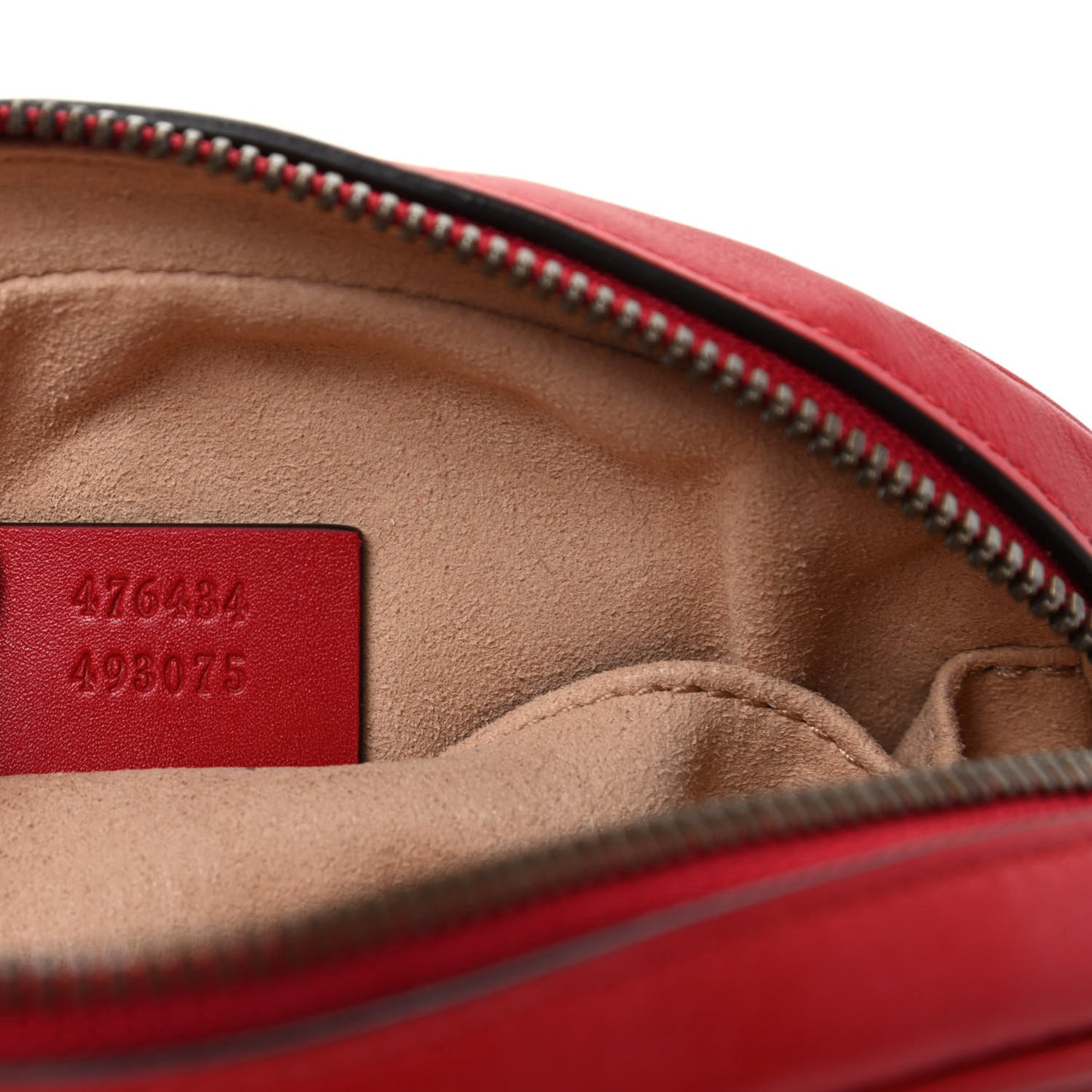 Calfskin Matelasse GG Marmont Belt Bag 95 38 Hibiscus Red