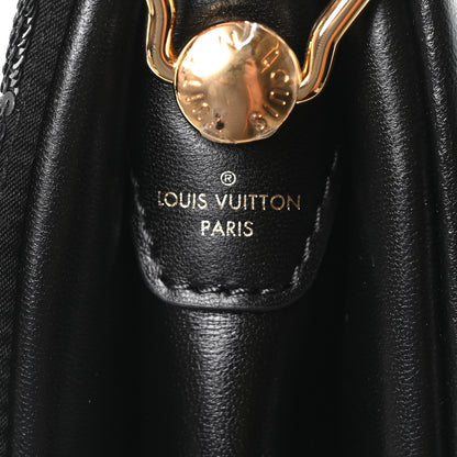 Louis Vuitton Satin Sequin Embroidered Damier Coussin BB Black 6 of 9