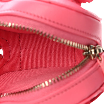 Chanel Lambskin Quilted CC In Love Heart Zipped Arm Coin Purse Pink 5 of 10
