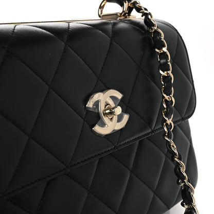 Chanel Lambskin Quilted Small Trendy CC Dual Handle Flap Bag Black 11 of 18