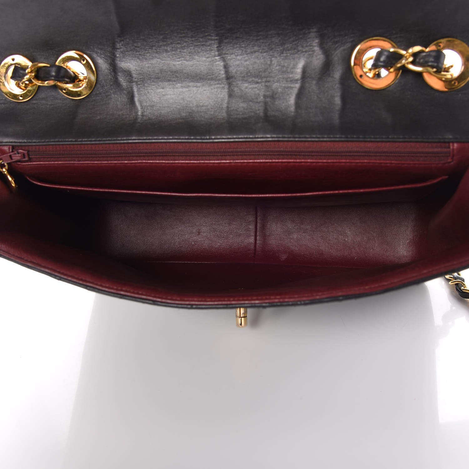 Chanel Lambskin Quilted Jumbo Single Flap Black 11 of 11