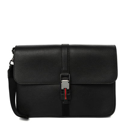 Gucci Calfskin Web Medium Business Case Black 1 of 12