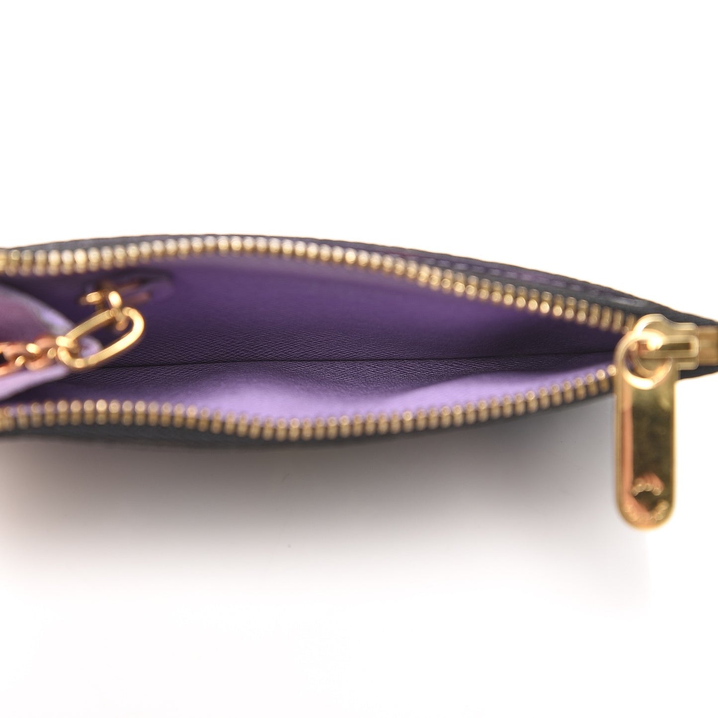 Monogram Multicolor Key Pouch Black Violet