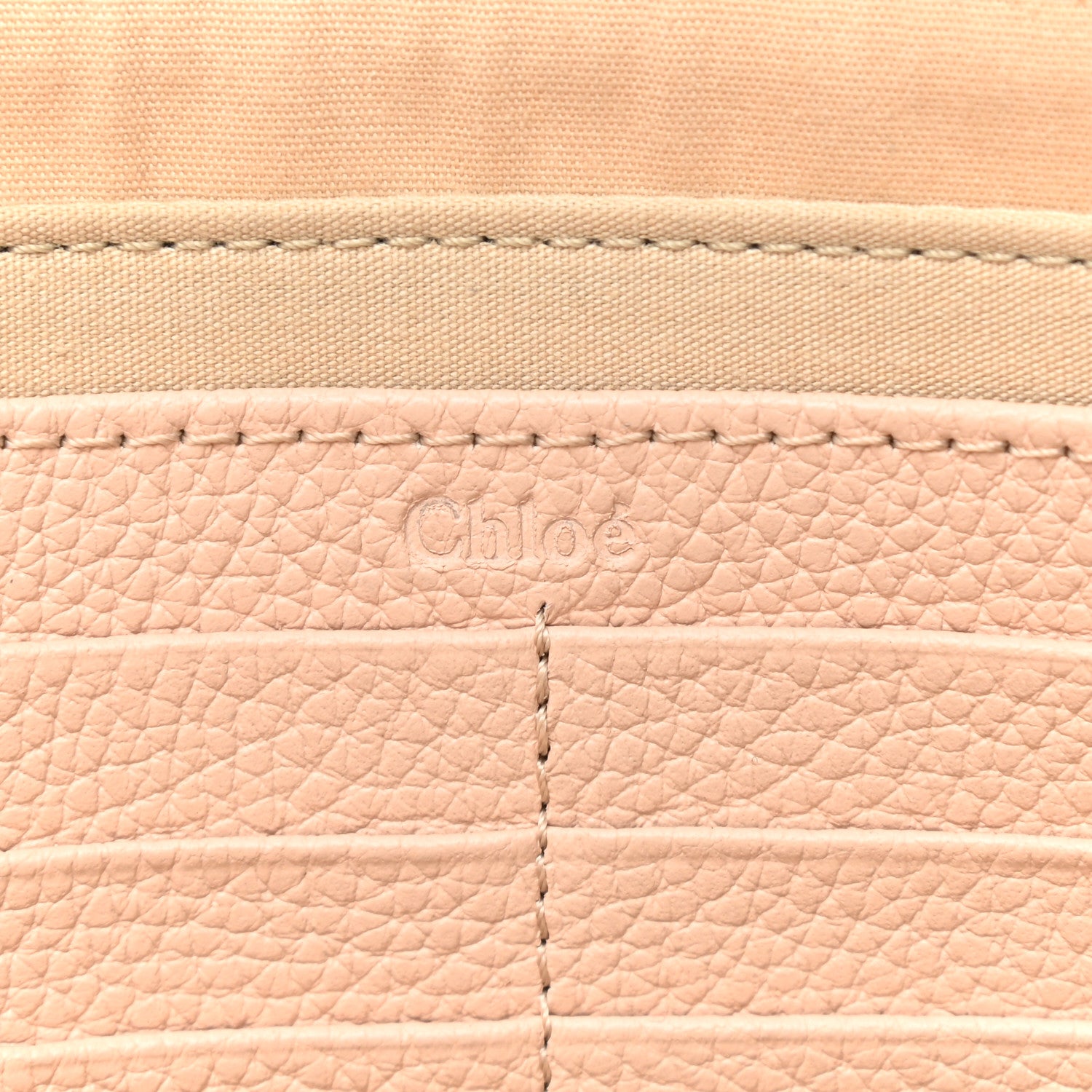 Chloe Grained Calfskin Joe Clutch Cement Pink 6 of 11