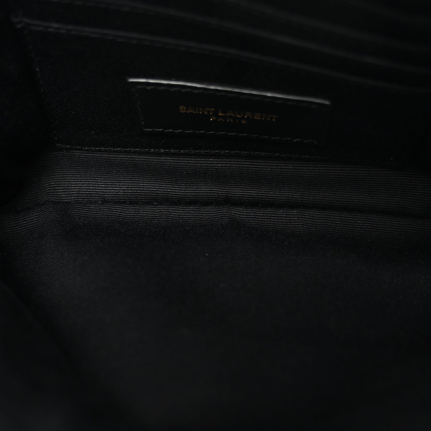 Saint Laurent Grained Lambskin Quilted Mini Becky Double Zip Bag Black 8 of 14