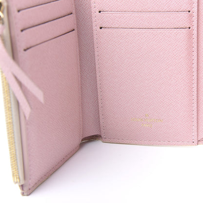 Louis Vuitton Damier Azur Victorine Wallet Rose Ballerine 7 of 9