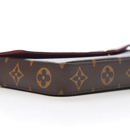 Louis Vuitton Monogram Pochette Felicie Chain Wallet Fuchsia 8 of 11