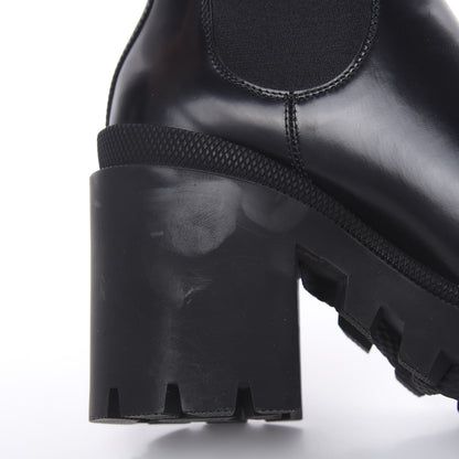 Gucci Calfskin Crystal GG Trip Chelsea Ankle Boots 36 Black 9 of 12