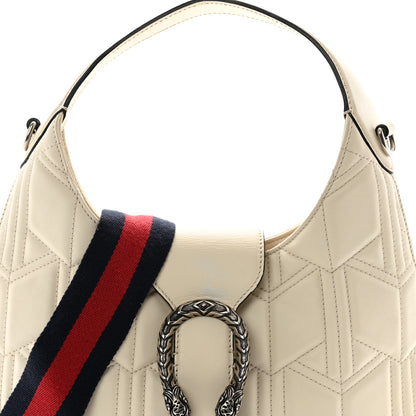 Gucci Calfskin Web Quilted Small Dionysus Hobo White 8 of 13