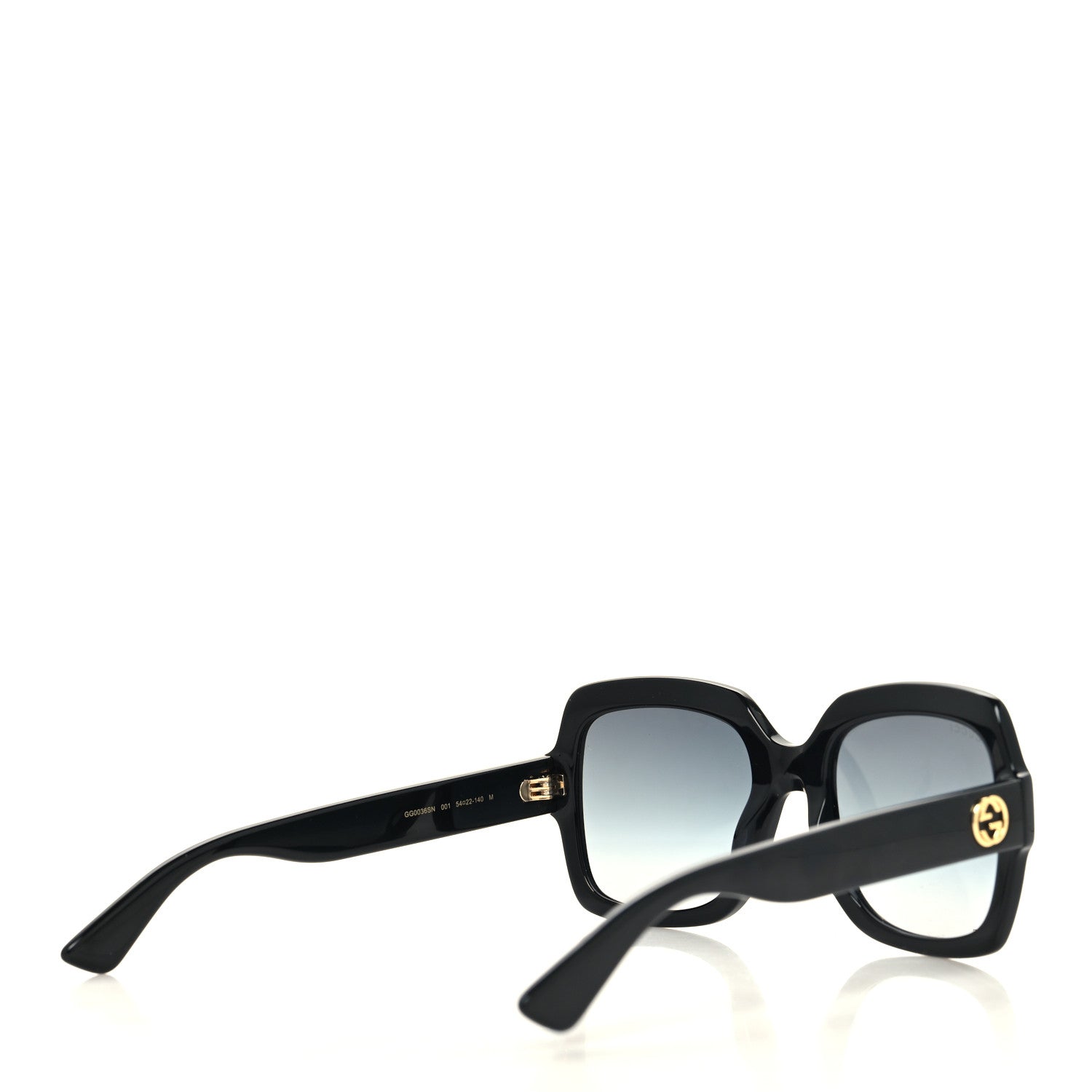 Gucci Acetate Square Frame Sunglasses GG0036S Black 4 of 8