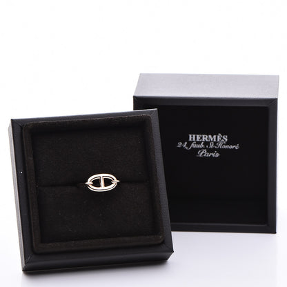 Hermes 18K Rose Gold Small Ronde Ring 49 4.75 5 of 5