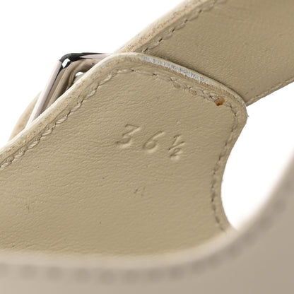 Hermes Calfskin Hoxton Oxford 36.5 Beige Glaise 8 of 9