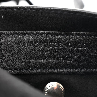 Saint Laurent Lambskin Teddy Drawstring Bag Black 8 of 11