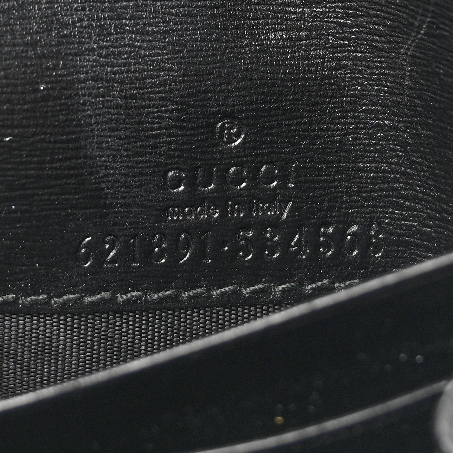 Gucci Boarded Plutone Calfskin Horsebit 1955 Flap Card Case Wallet Black 6 of 9