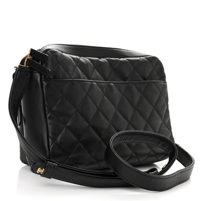Chanel Calfskin Quilted Large Camera Case Black 3 of 10