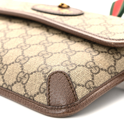 Gucci GG Supreme Monogram Neo Vintage Web Belt Bag Brown 10 of 11