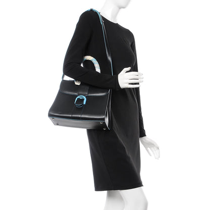 Delvaux Box Calfskin Ribbons Dans Les Nuages MM Brillant Satchel Black 2 of 12