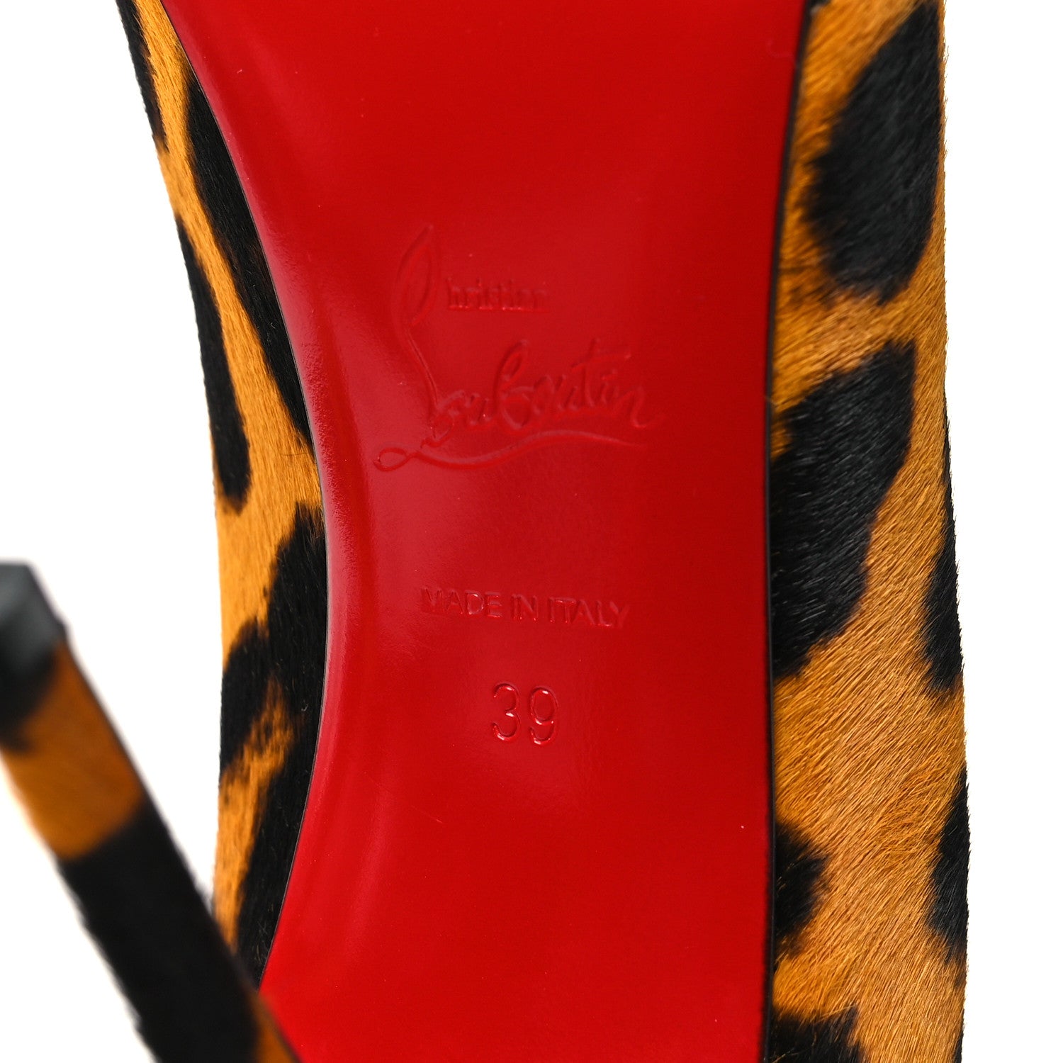 Christian Louboutin Calf Hair Leopard Kate 100 Pumps 39 Spicy 6 of 10