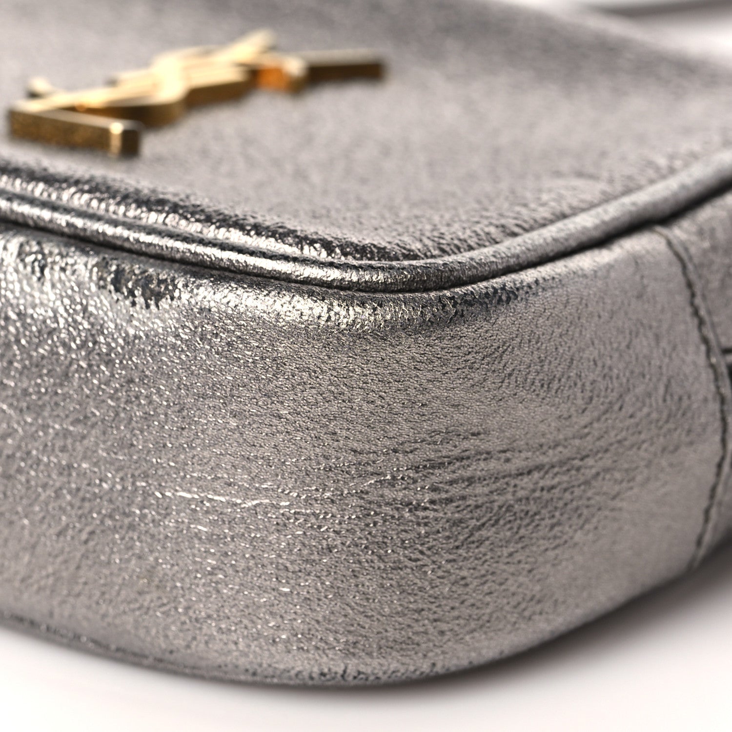 Saint Laurent Lame Nappa Star 3D Monogram Blogger Bag Silver 8 of 10