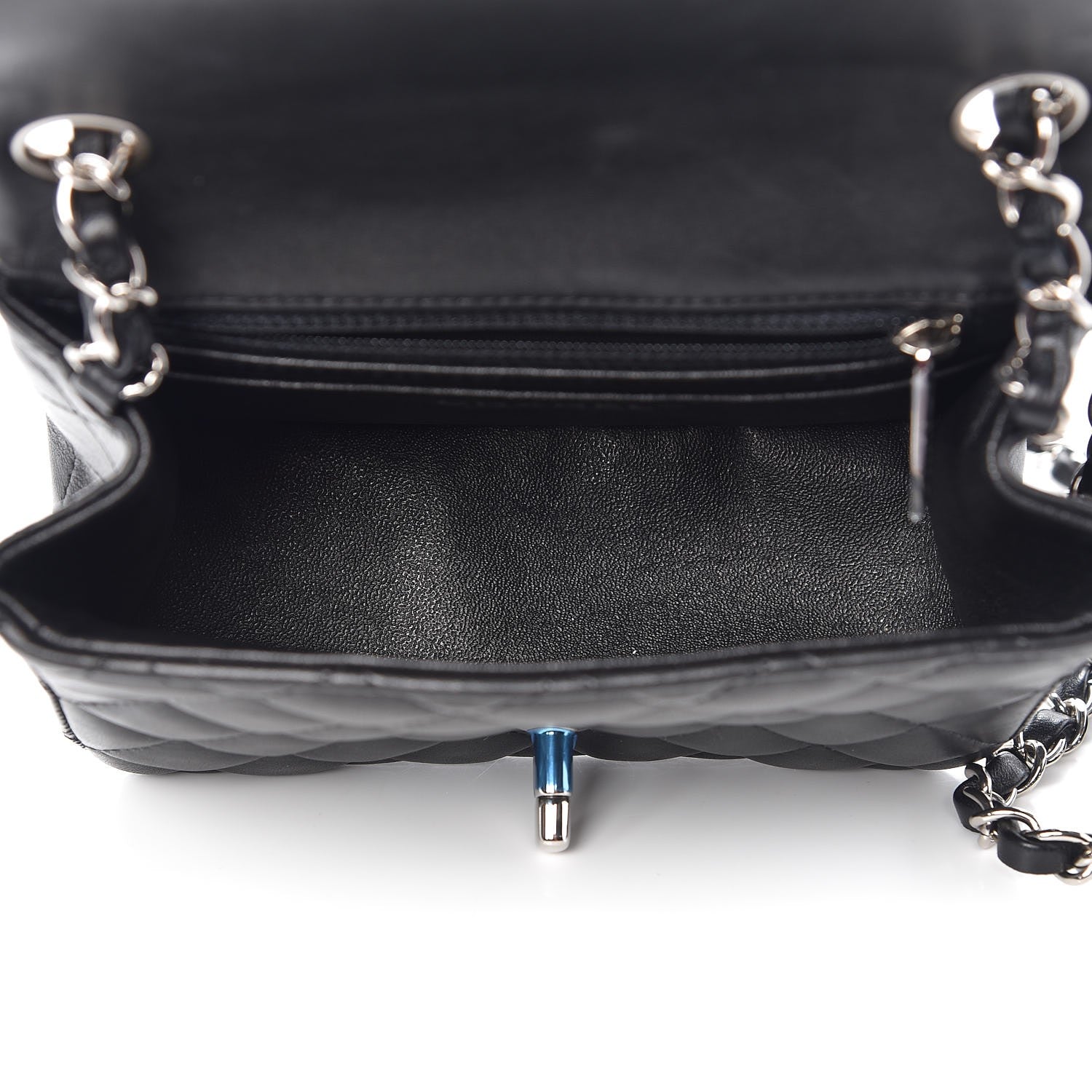 Chanel Lambskin Quilted Mini Square Flap Black 5 of 9
