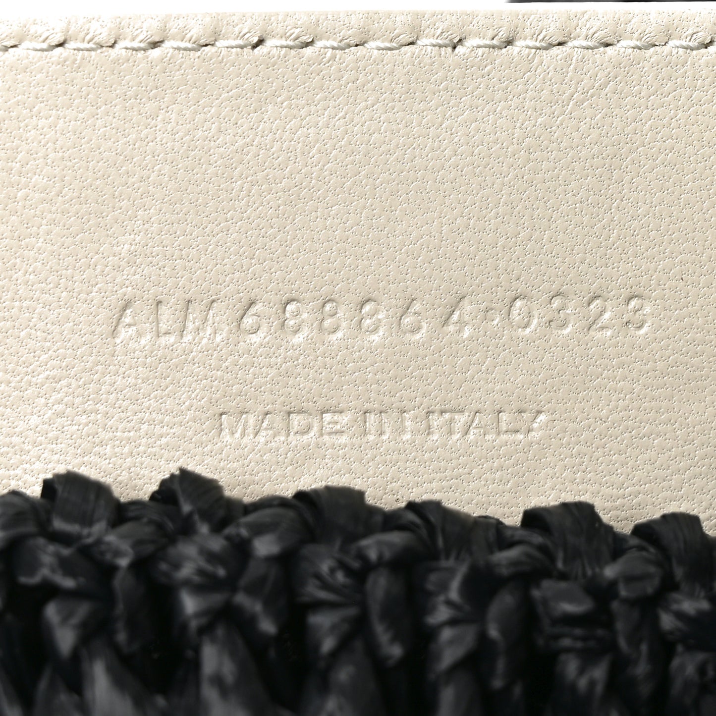 Raffia Rive Gauche Tote Black