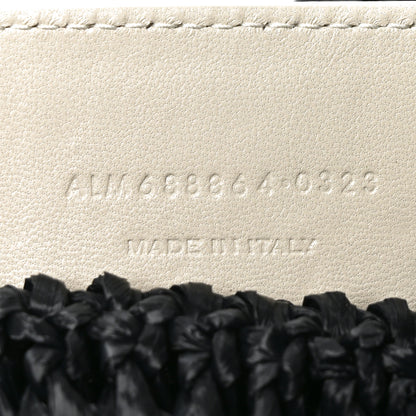 Saint Laurent Raffia Rive Gauche Tote Black 7 of 10