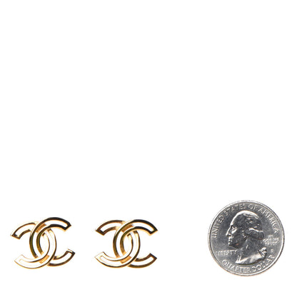 Chanel Metal Obazine CC Earrings Gold 2 of 5
