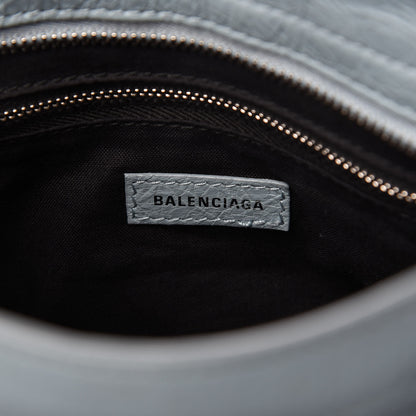 Balenciaga Agneau Classic Silver Hardware Mini City Bleu Gris 8 of 9