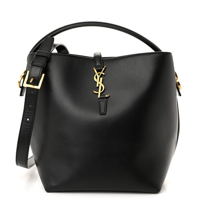 Saint Laurent Shiny Calfskin Le 37 Bucket Bag Black 1 of 11