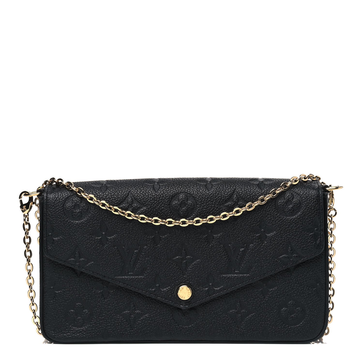 Louis Vuitton Empreinte Pochette Felicie Chain Wallet Black 1 of 5