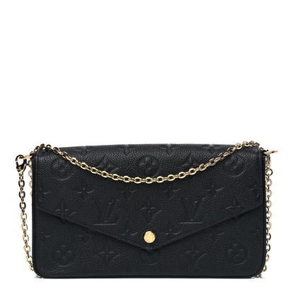 Louis Vuitton Empreinte Pochette Felicie Chain Wallet Black 1 of 5