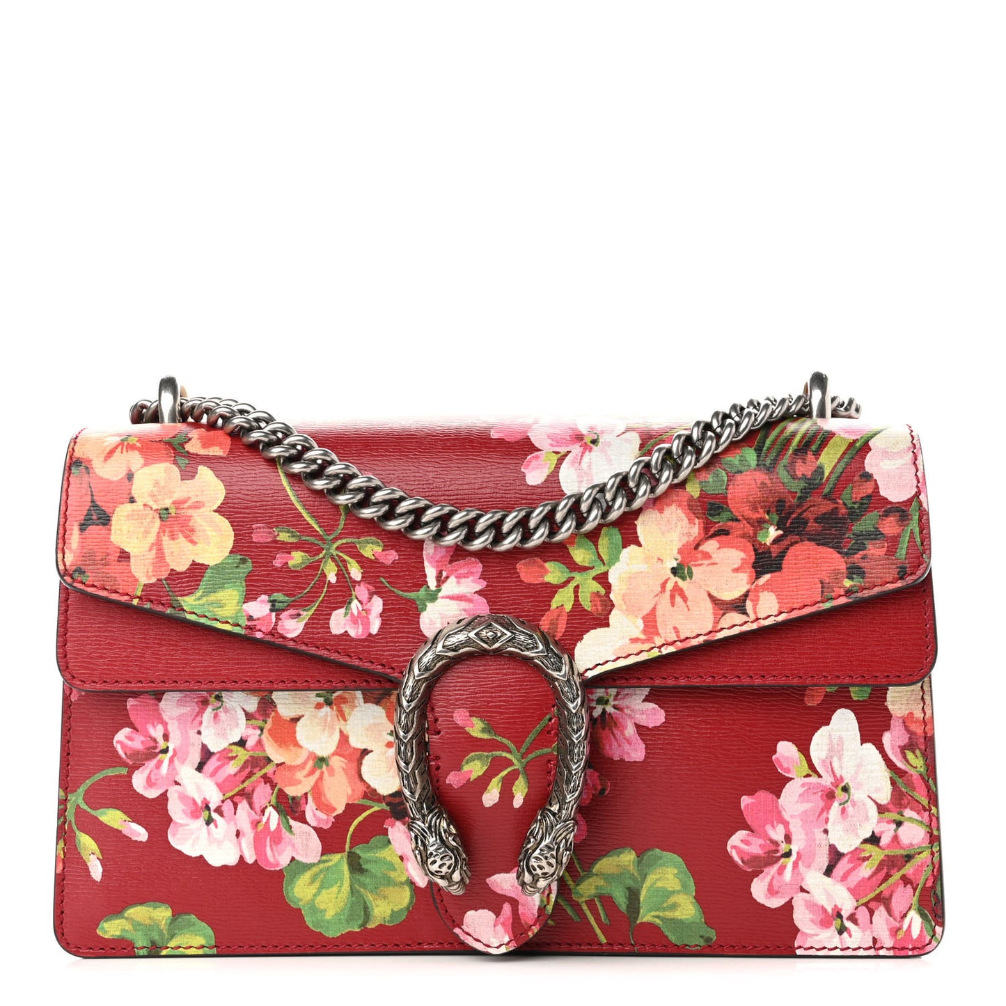 Calfskin Blooms Print Small Dionysus Shoulder Bag Romantic Cherry Multicolor