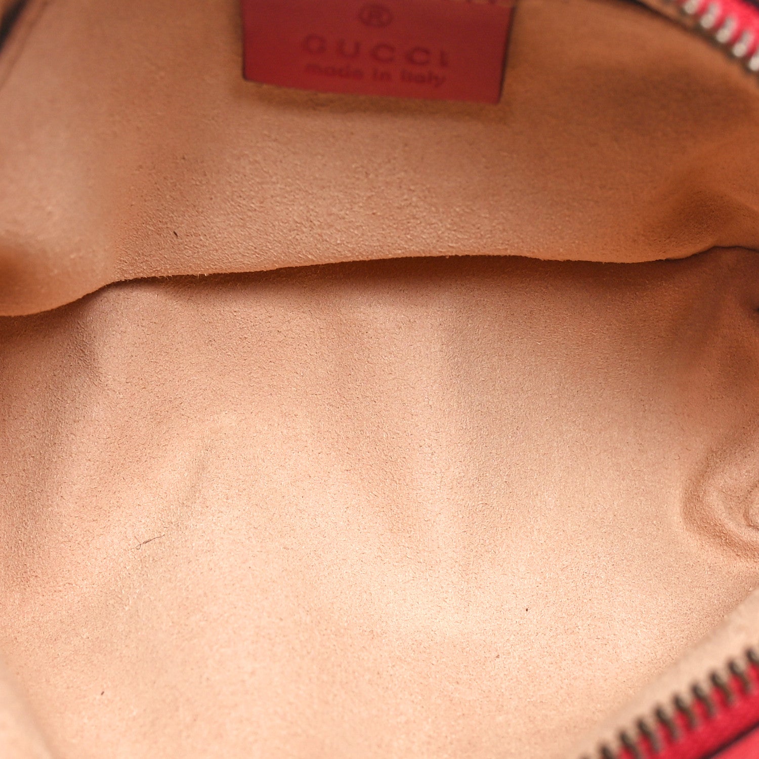 Gucci Calfskin Matelasse GG Marmont Cosmetic Case Hibiscus Red 5 of 11